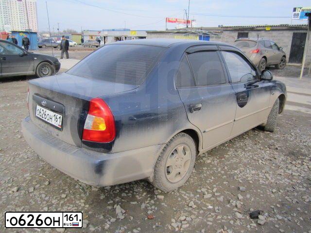 Фото автомобиля TAGAZ ACCENT, 2011 — госномер Р028РХ161. Цвет: СИНИЙ