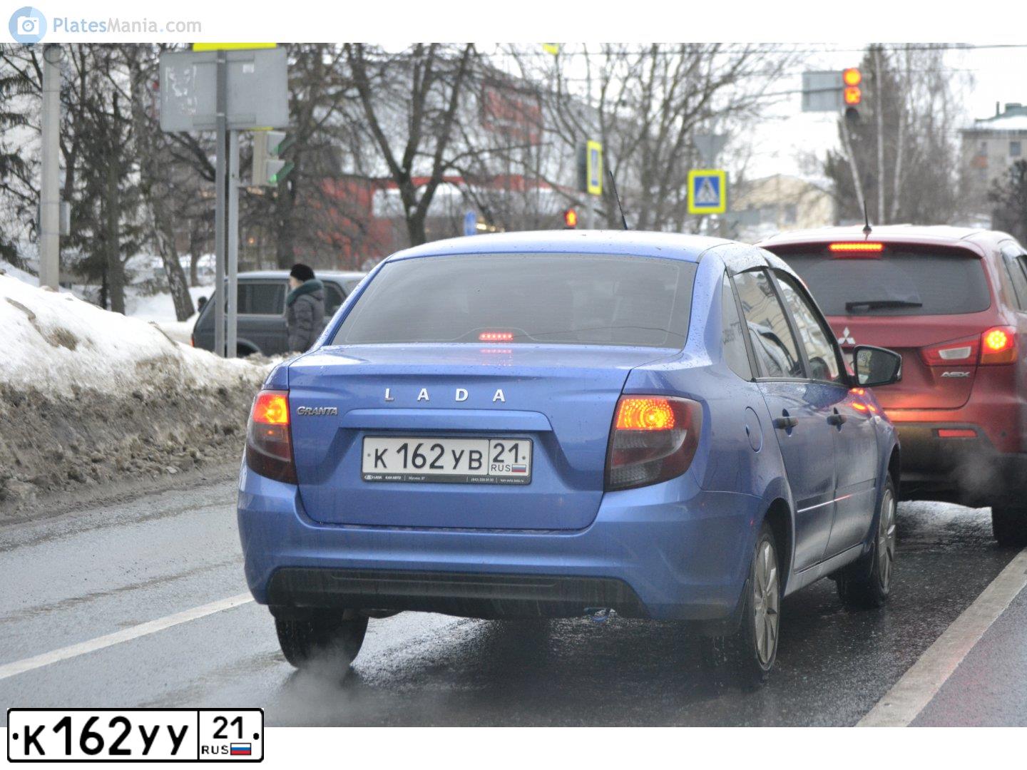 Фото автомобиля LADA 2170 PRIORA, 2012 — госномер К162УУ21. Цвет: Сине-Черный