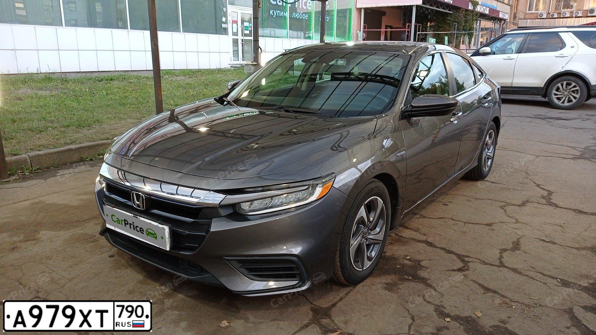 Фото автомобиля HONDA INSIGHT, 2019 — госномер А979ХТ790. Цвет: СЕРЫЙ