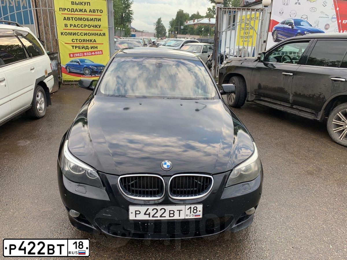 Фото автомобиля BMW SERIE 5, 2003 — госномер Р422ВТ18. Цвет: ЧЕРНЫЙ