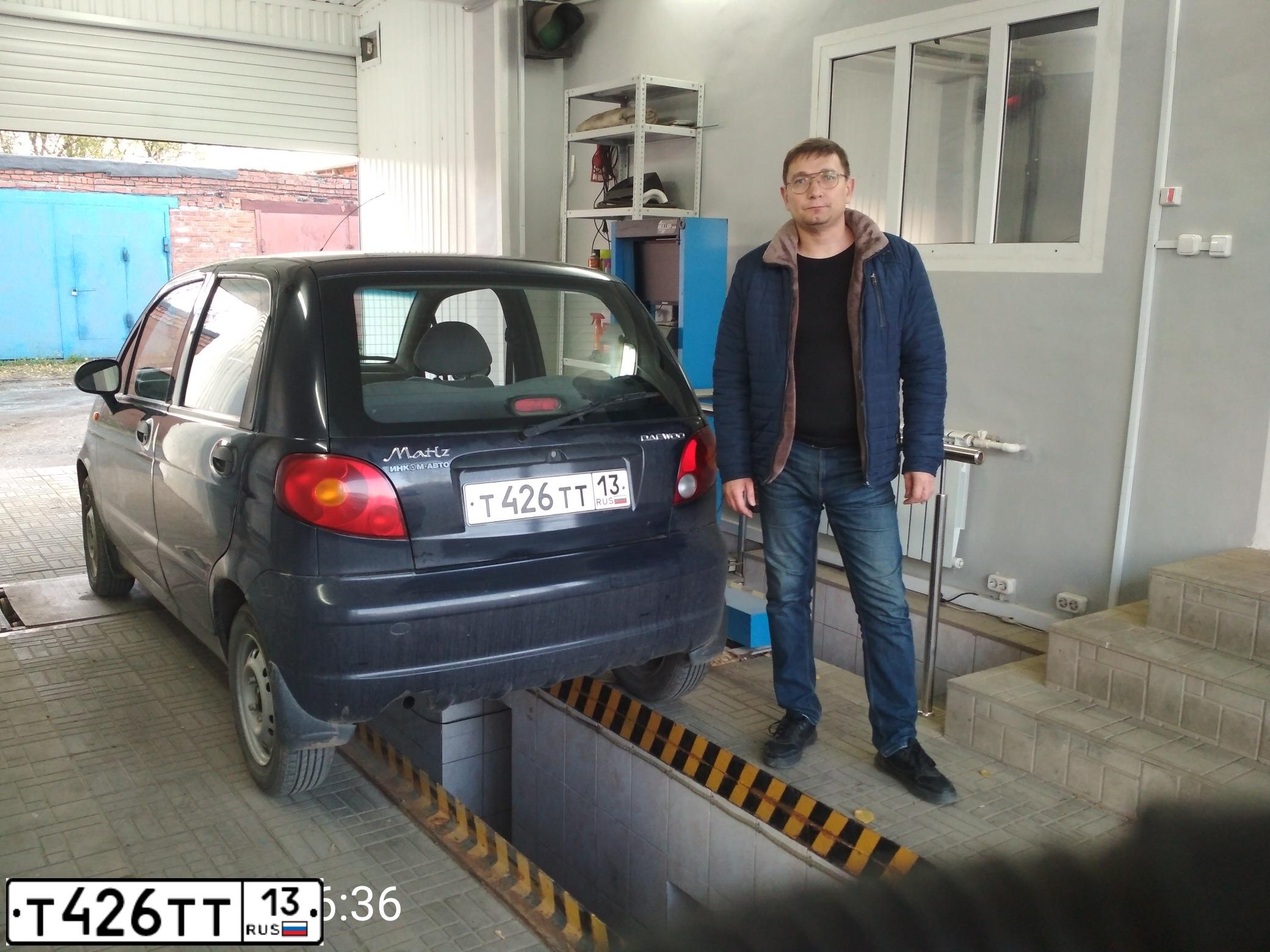 Фото автомобиля DAEWOO MATIZ, 2006 — госномер Т426ТТ13. Цвет: ТЕМНО-СИНИЙ