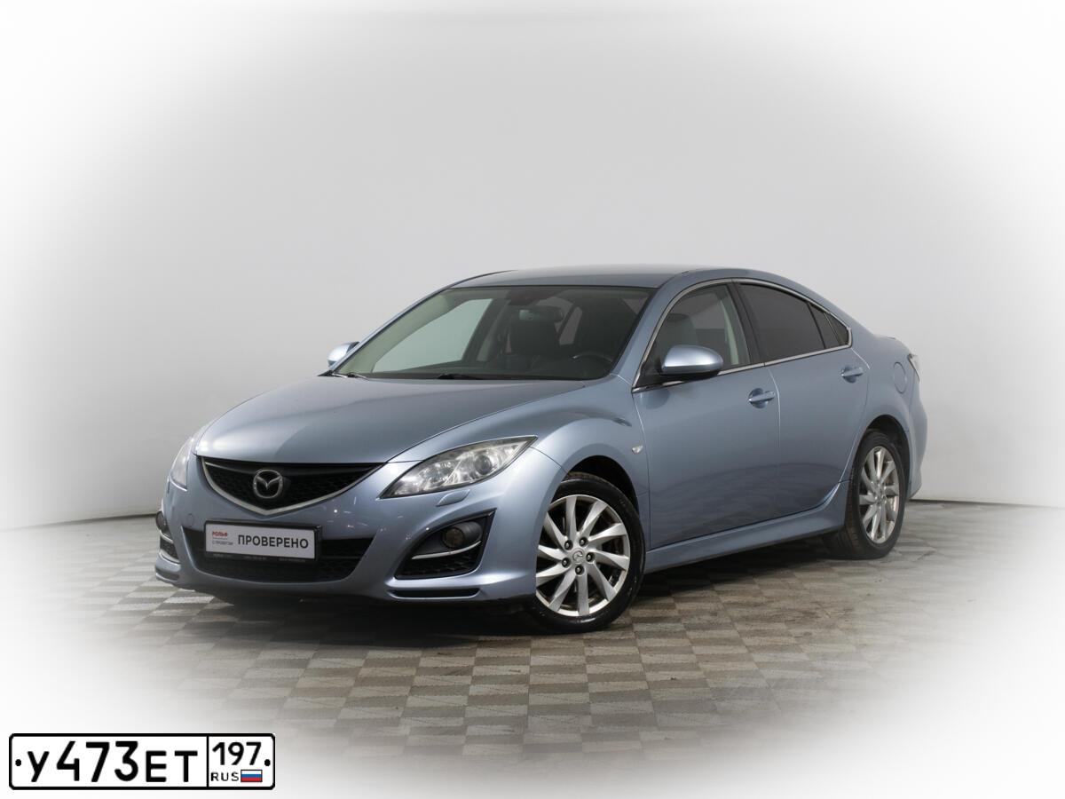 Фото автомобиля MAZDA 6, 2010 — госномер Н647ВК702. Цвет: Серый