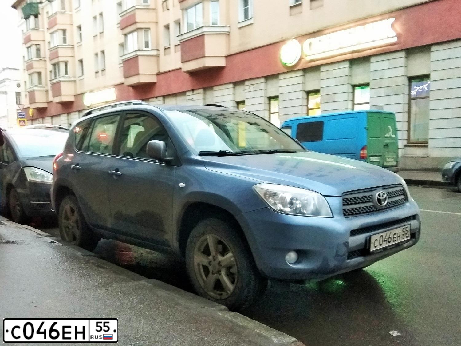 Фото автомобиля TOYOTA RAV4, 2007 — госномер В696КХ198. Цвет: Серо-Синий