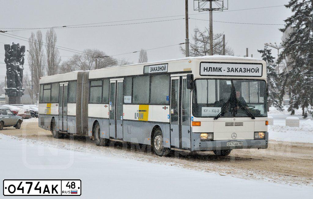 Фото автомобиля MERCEDES O 345 CONECTO, 1996 — госномер О474АК48. Цвет: Белый