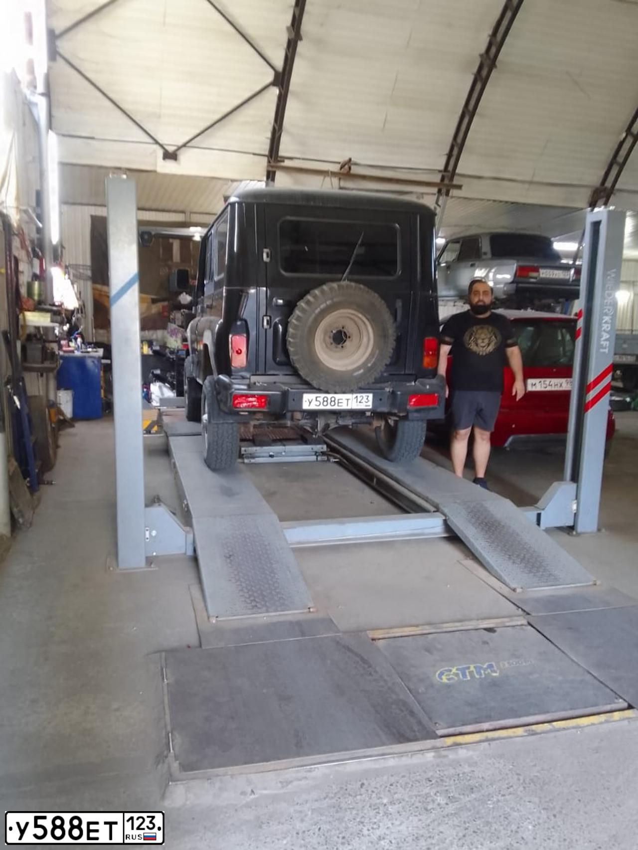 Фото автомобиля UAZ 3151, 2012 — госномер Р948ТР193. Цвет: ЧЕРНЫЙ