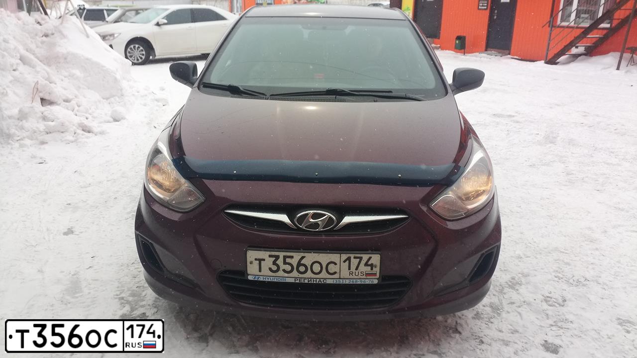 Фото автомобиля CHERY BONUS /A13/, 2011 — госномер Т356ОС174. Цвет: БЛЕДНО БЕЛЫЙ