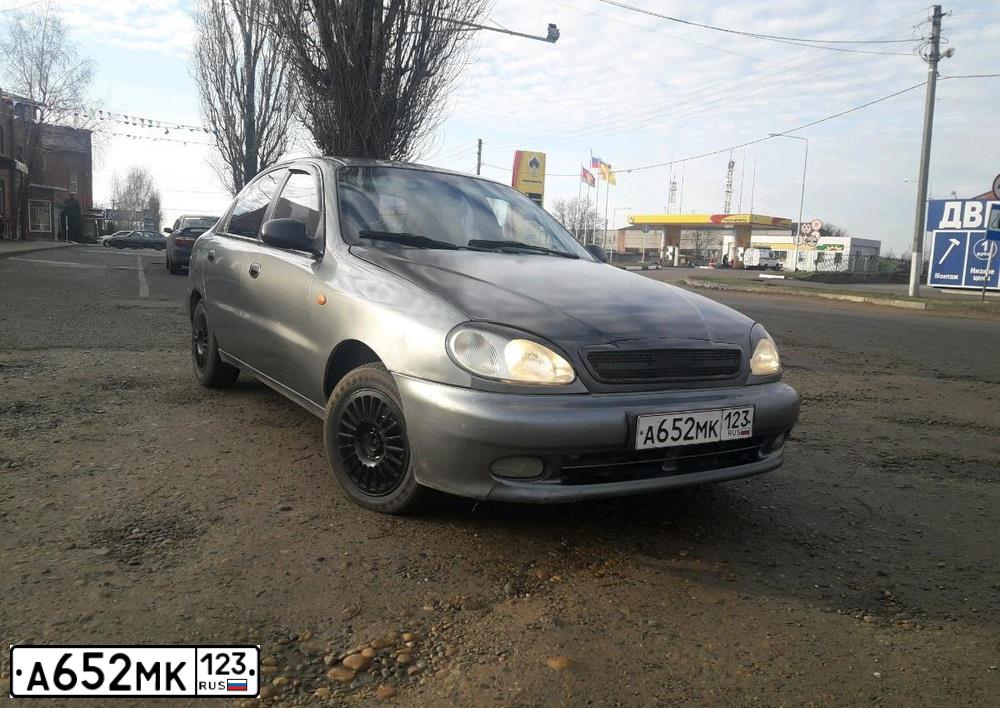 Фото автомобиля ZAZ LANOS, 2008 — госномер А545СН150. Цвет: Серый