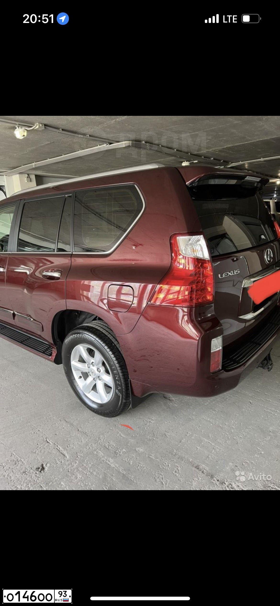 Фото автомобиля LEXUS GX, 2012 — госномер О146ОО93. Цвет: ЧЕРНЫЙ