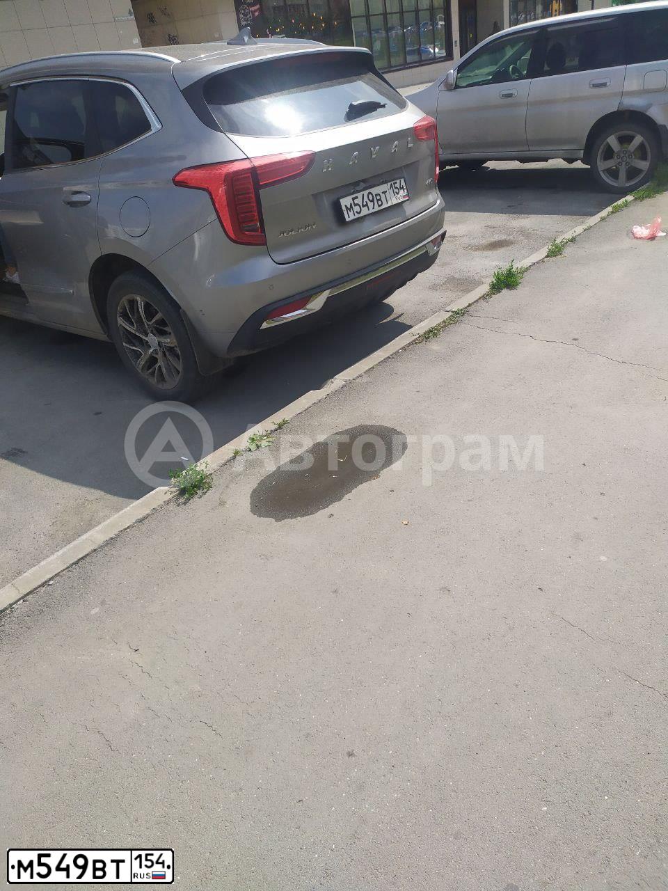 Фото автомобиля HAVAL JOLION, 2021 — госномер М549ВТ154. Цвет: СЕРЫЙ