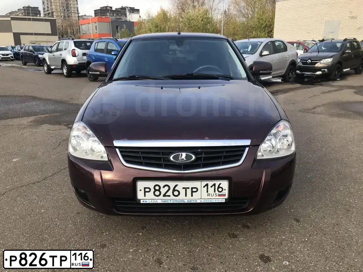 Фото автомобиля LADA 2170 PRIORA, 2012 — госномер Е125МУ716. Цвет: ТЕМНО-ВИШНЕВЫЙ