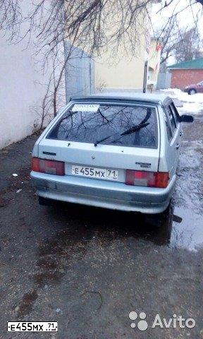 Фото автомобиля LADA 2114 SAMARA, 2004 — госномер Е455МХ71. Цвет: Серый