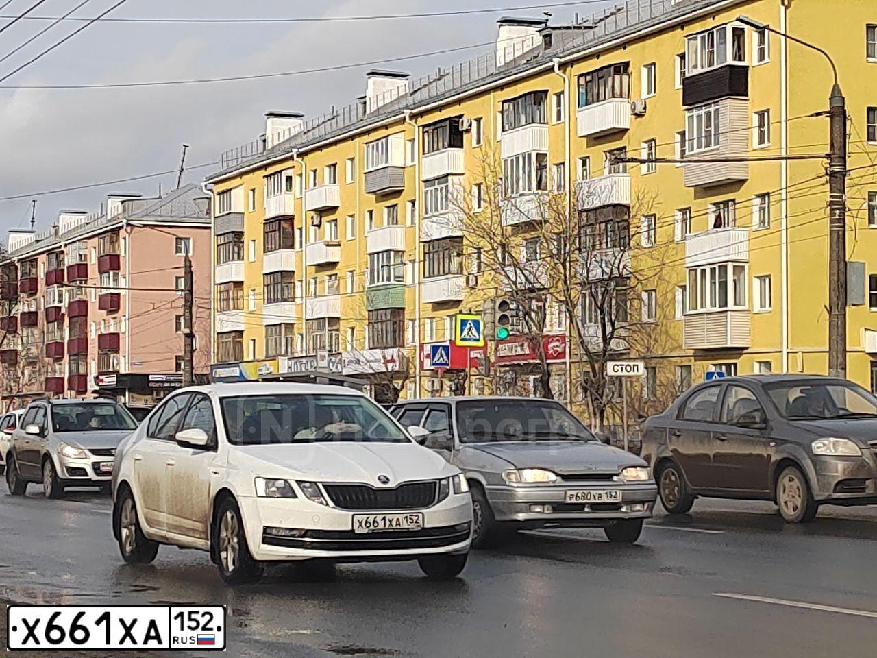 Фото автомобиля SKODA OCTAVIA, 2020 — госномер Х661ХА152. Цвет: Белый