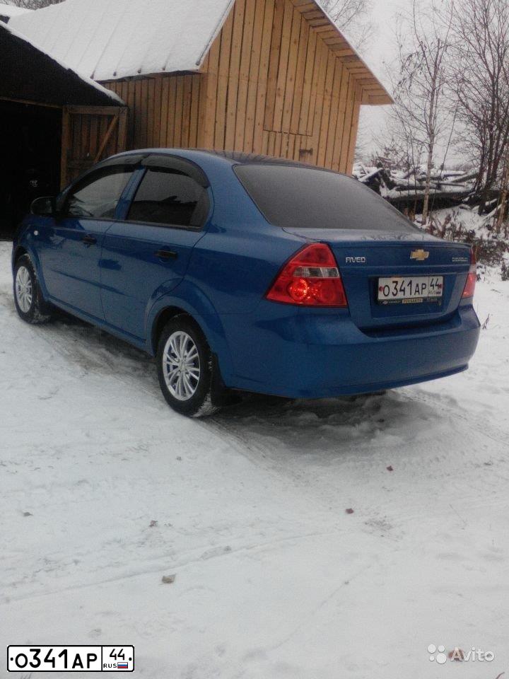 Фото автомобиля CHEVROLET T AVEO, 2008 — госномер О341АР44. Цвет: синий