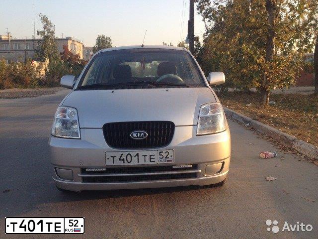 Фото автомобиля KIA PICANTO / MORNING, 2007 — госномер Т401ТЕ152. Цвет: СЕРЕБРИСТЫЙ