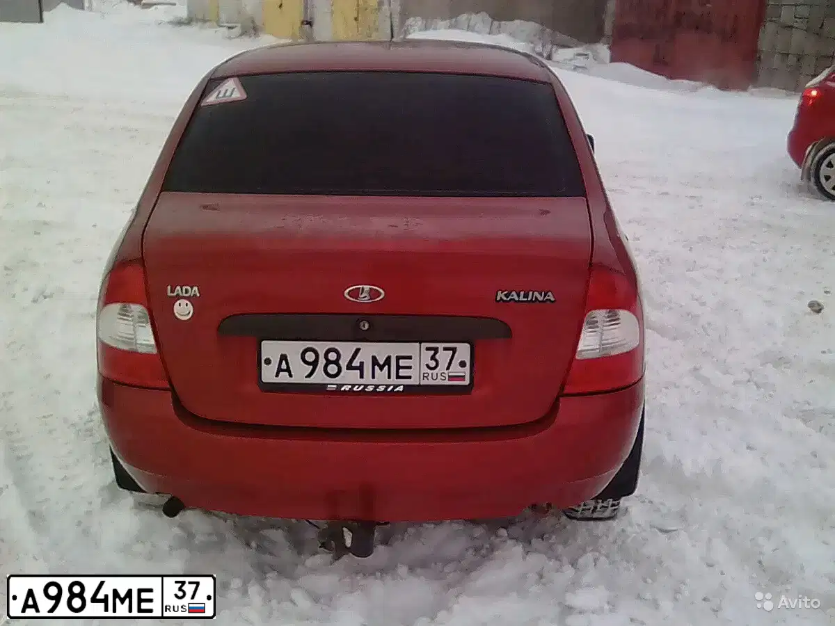 Фото автомобиля LADA 1118 KALINA, 2011 — госномер А984МЕ37. Цвет: СЕРЕБРИСТО-КРАСНЫЙ