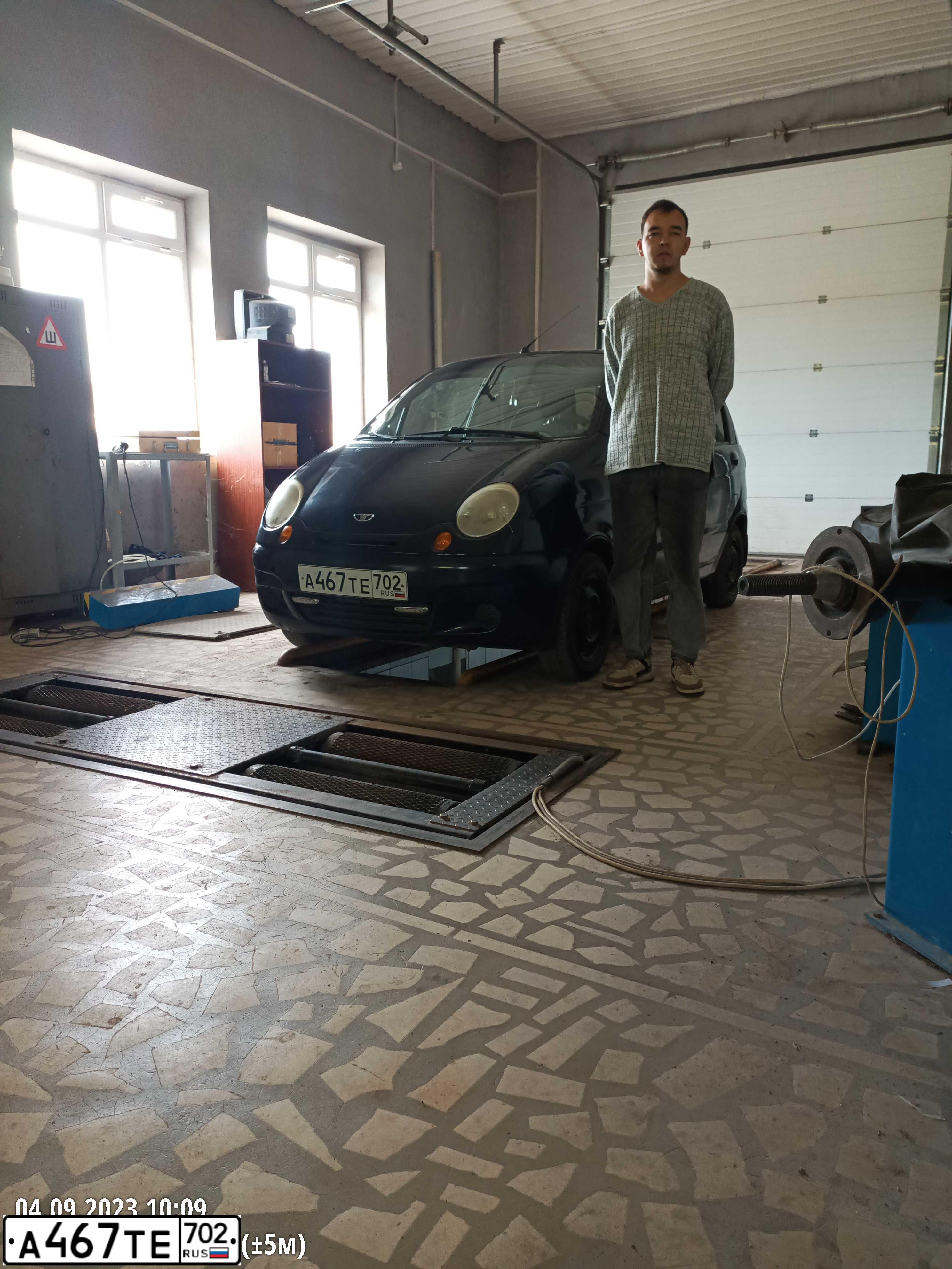 Фото автомобиля DAEWOO MATIZ, 2006 — госномер А467ТЕ702. Цвет: Темно-синий