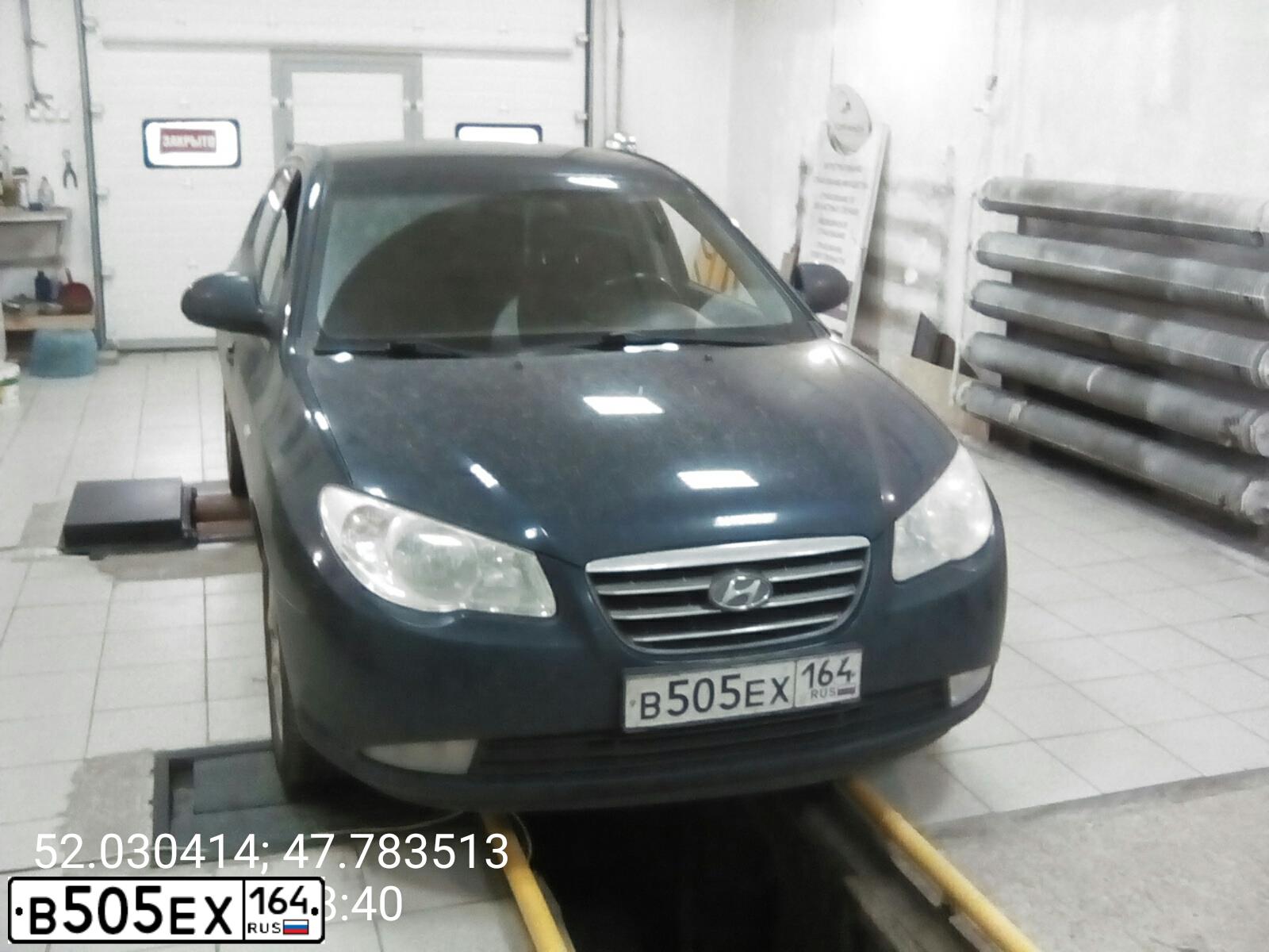 Фото автомобиля HYUNDAI ELANTRA, 2007 — госномер У101ВМ323. Цвет: ФИОЛЕТОВЫЙ