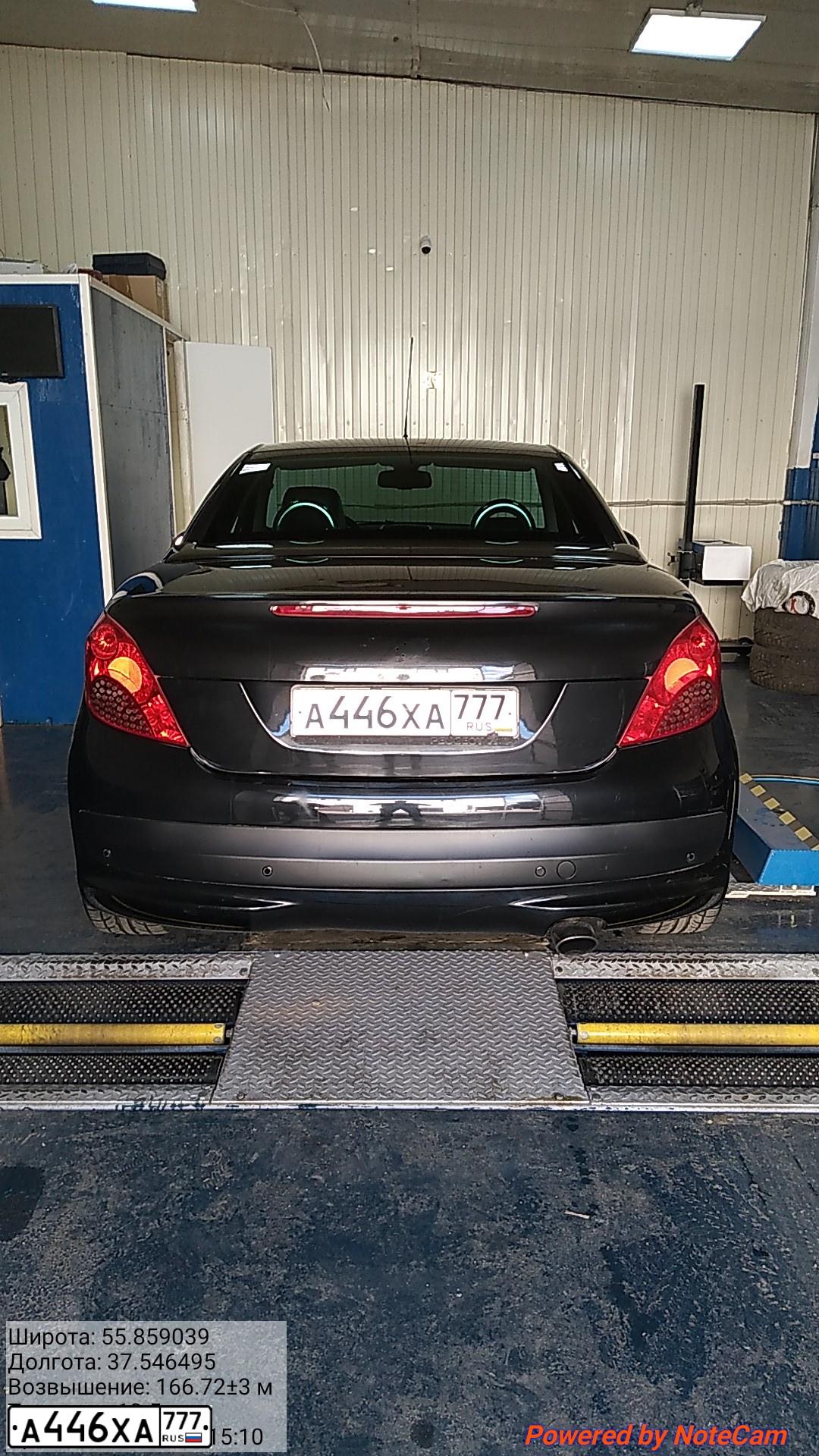 Фото автомобиля PEUGEOT 207 CC, 2007 — госномер А446ХА777. Цвет: ЧЕРНЫЙ