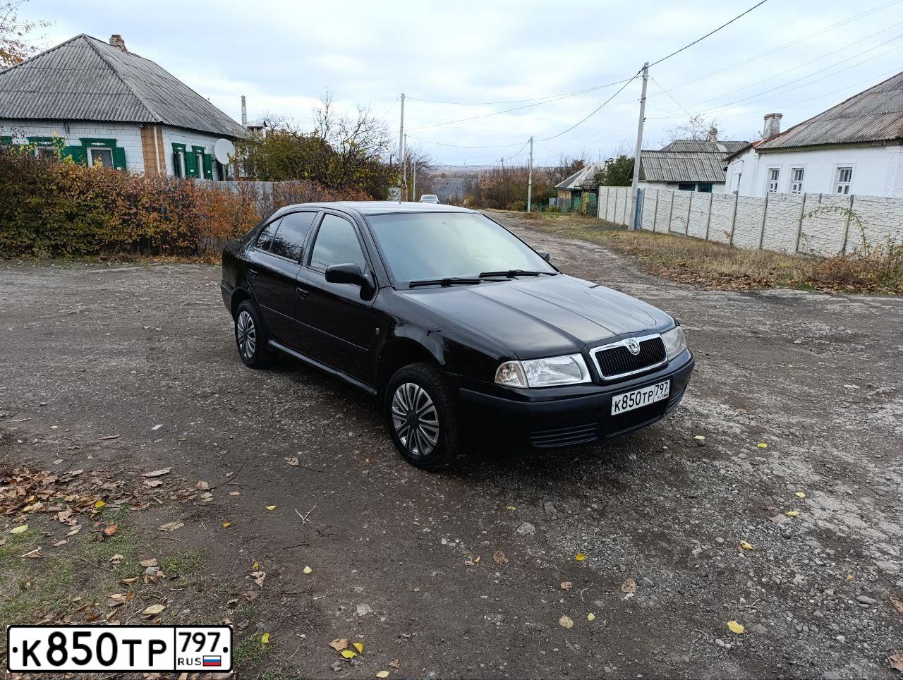 Фото автомобиля SKODA OCTAVIA, 2008 — госномер К850ТР797. Цвет: ЧЕРНЫЙ