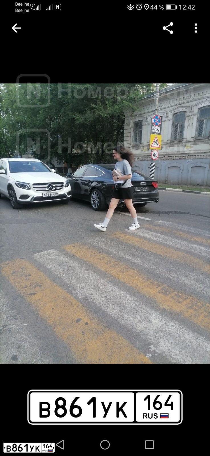 Фото автомобиля MERCEDES GLC-KLASSE, 2016 — госномер В861УК164. Цвет: Белый