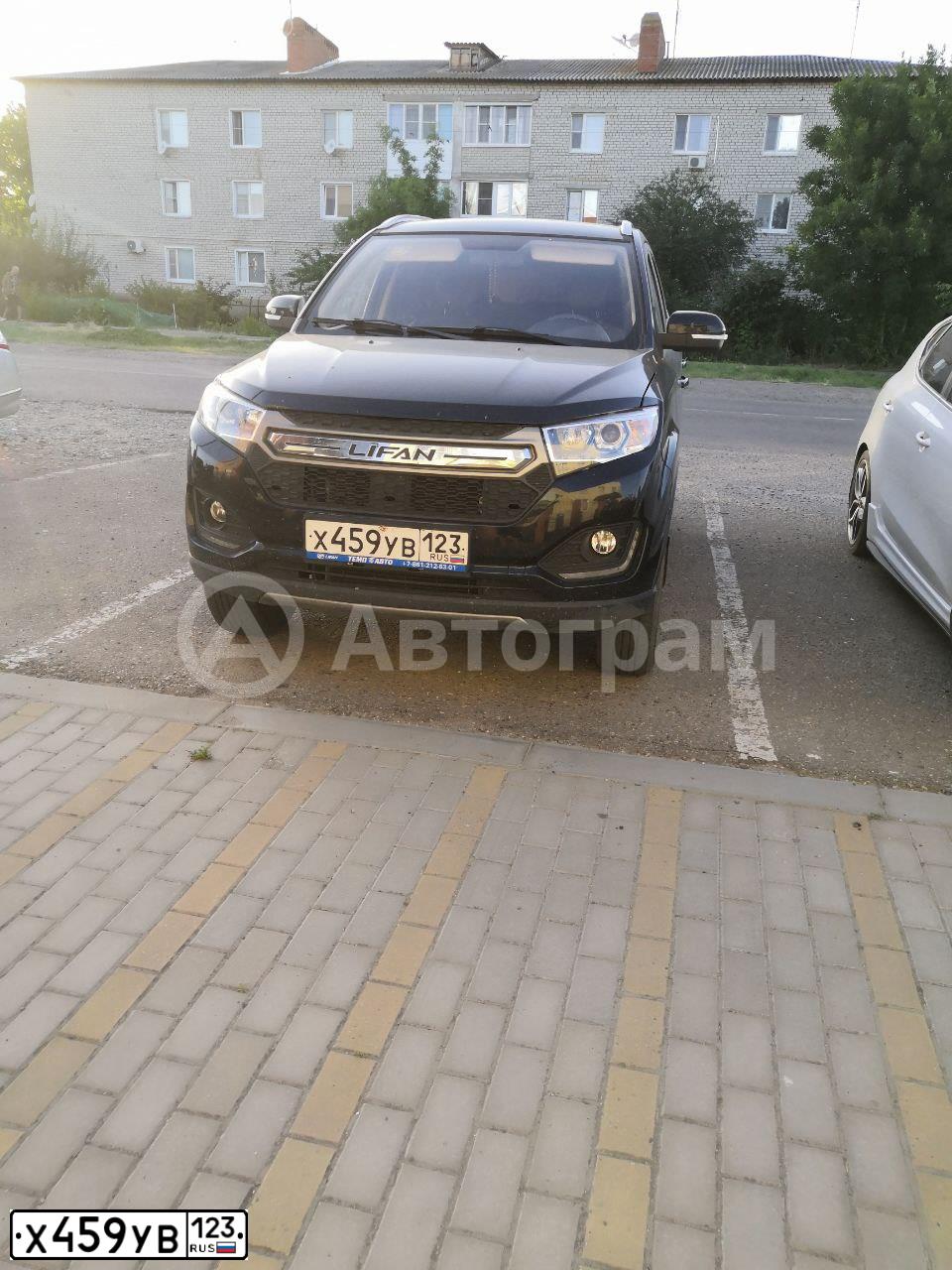 Фото автомобиля LIFAN MYWAY, 2018 — госномер А769ЕН193. Цвет: ЧЕРНЫЙ
