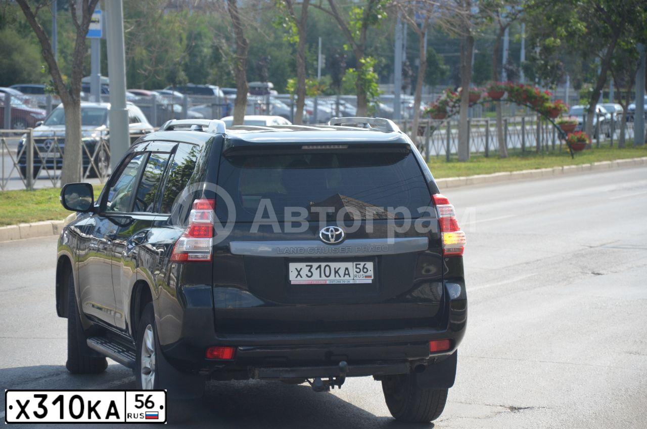 Фото автомобиля TOYOTA LANDCRUISER, 2012 — госномер Х310КА56. Цвет: ЧЕРНЫЙ