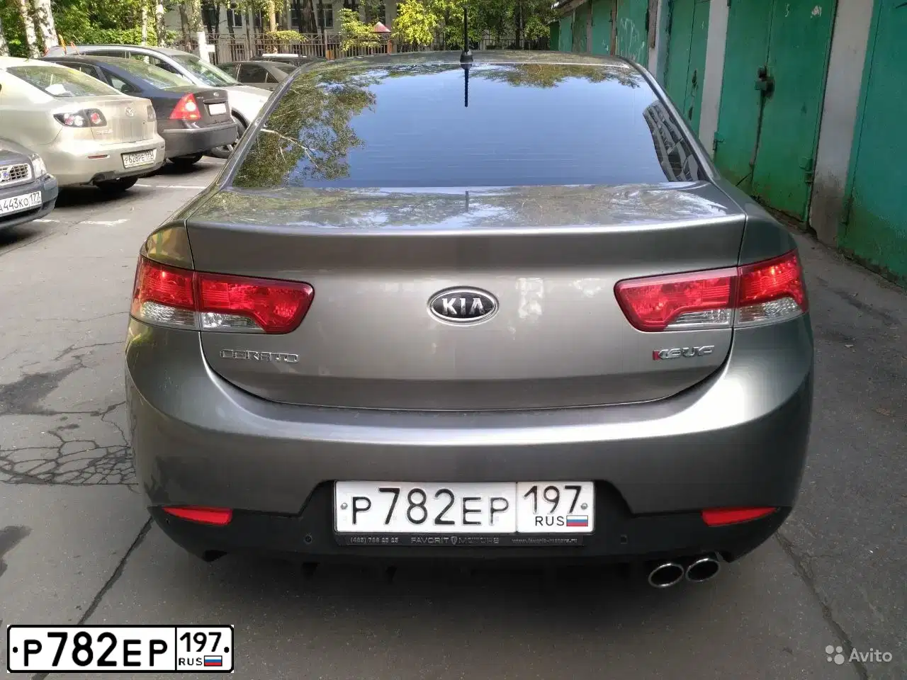 Фото автомобиля KIA CERATO, 2010 — госномер Р782ЕР197. Цвет: СЕРЫЙ