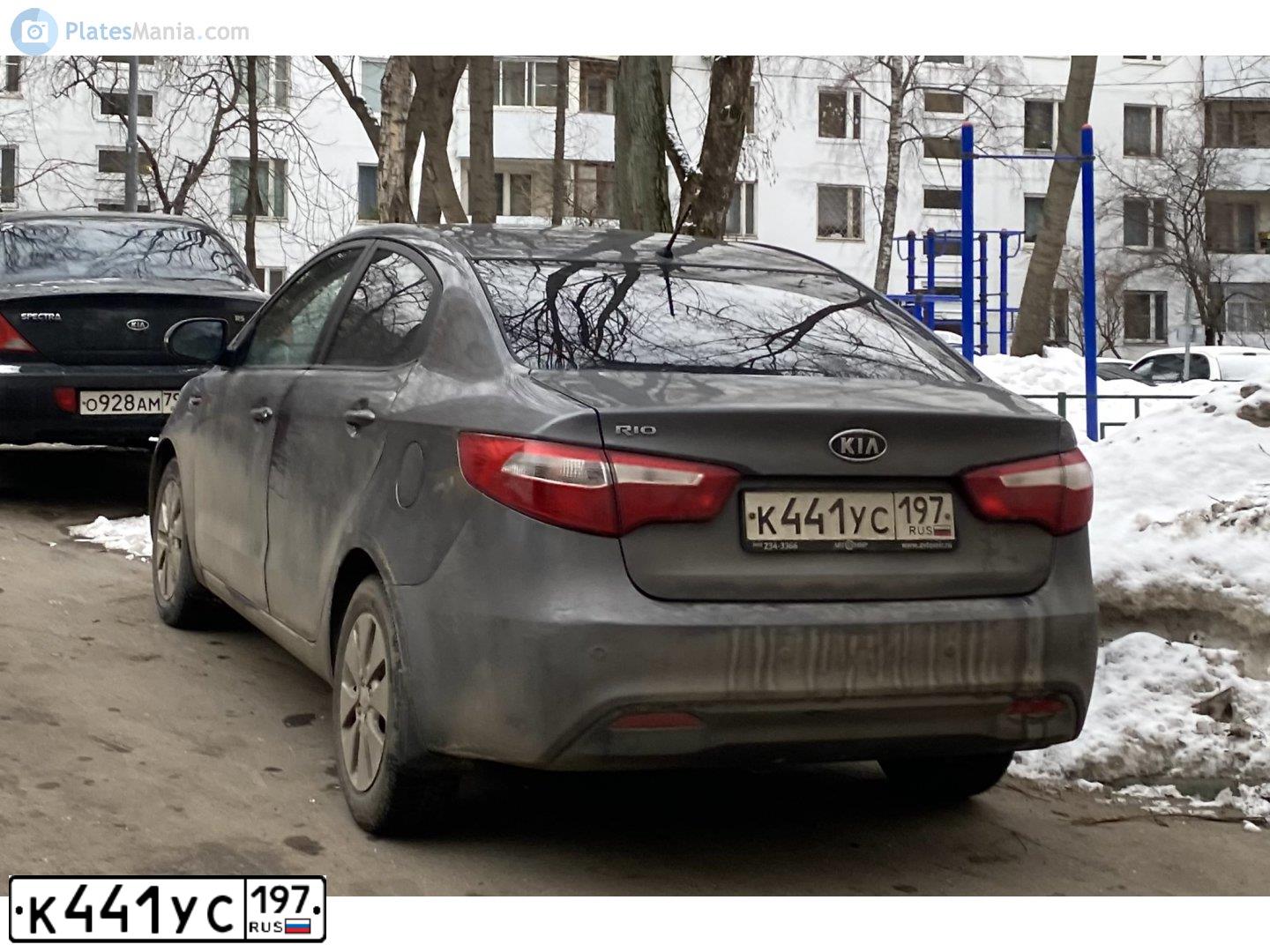 Фото автомобиля KIA RIO, 2012 — госномер О993ЕМ71. Цвет: СЕРЫЙ