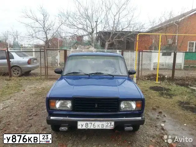 Фото автомобиля LADA 2107 LADA, 1999 — госномер У876КВ23. Цвет: СИНИЙ