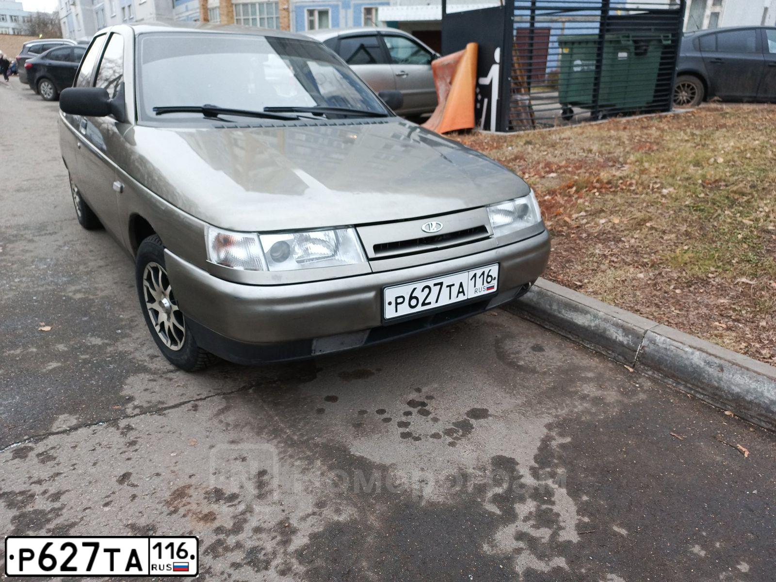 Фото автомобиля LADA 2110, 2001 — госномер Р627ТА116. Цвет: СЕРЕБРИСТЫЙ СЕРО-ЗЕЛЕНЫЙ