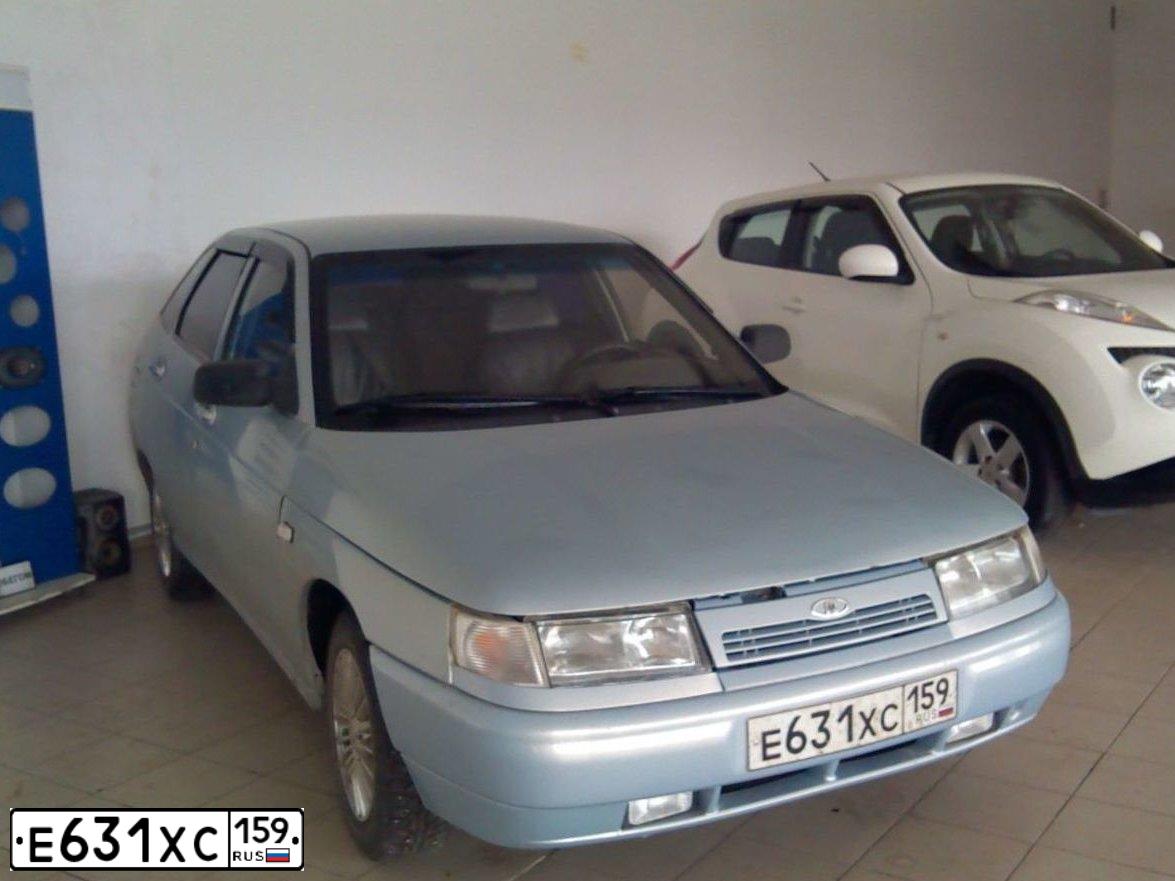 Фото автомобиля LADA 2112 LADA, 2004 — госномер К760АУ761. Цвет: Серебристо-Желтый