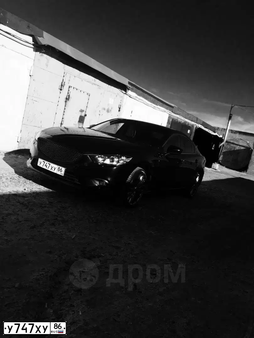 Фото автомобиля MAZDA 6, 2012 — госномер У747ХУ86. Цвет: ЧЕРНЫЙ