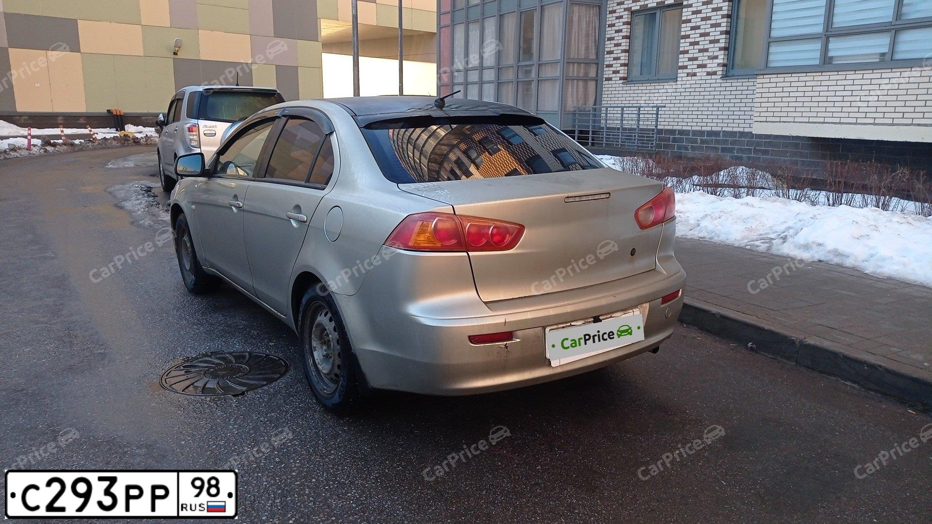 Фото автомобиля MITSUBISHI LANCER, 2007 — госномер К478УВ198. Цвет: БЕЖЕВЫЙ