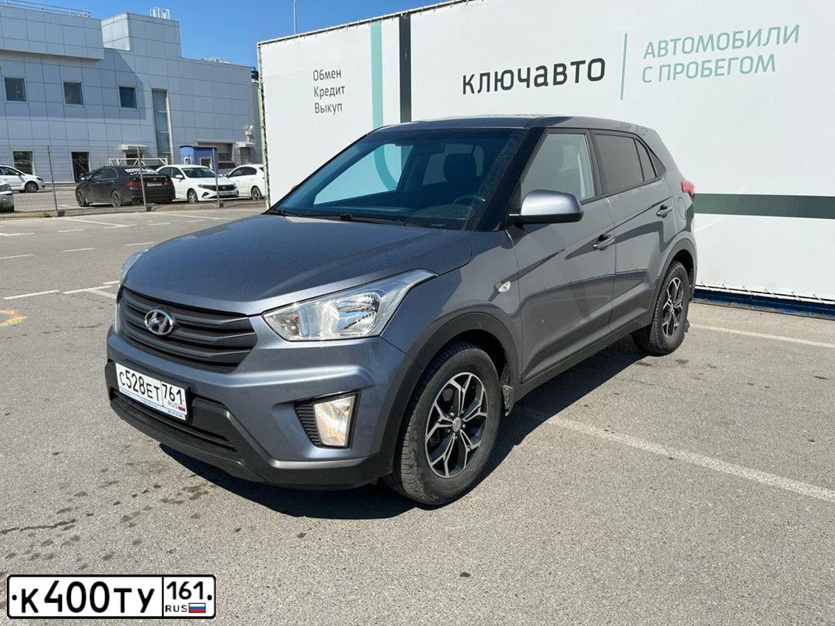 Фото автомобиля HYUNDAI CRETA, 2018 — госномер С528ЕТ761. Цвет: Серый