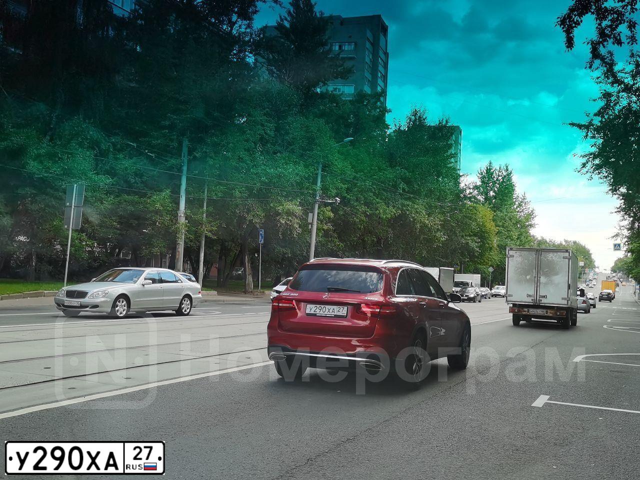 Фото автомобиля MERCEDES GLC-KLASSE, 2015 — госномер М936СА198. Цвет: Красный