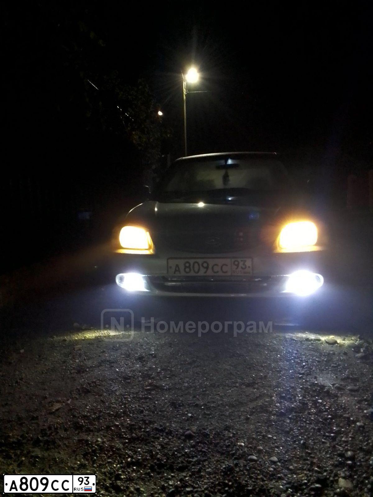 Фото автомобиля TAGAZ ACCENT, 2008 — госномер А809СС93. Цвет: Серебристый
