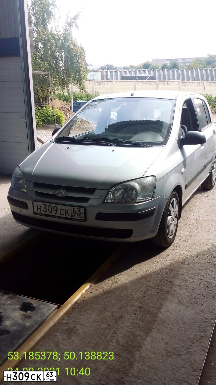 Фото автомобиля HYUNDAI GETZ, 2005 — госномер Н309СК63. Цвет: СЕРЕБРИСТЫЙ