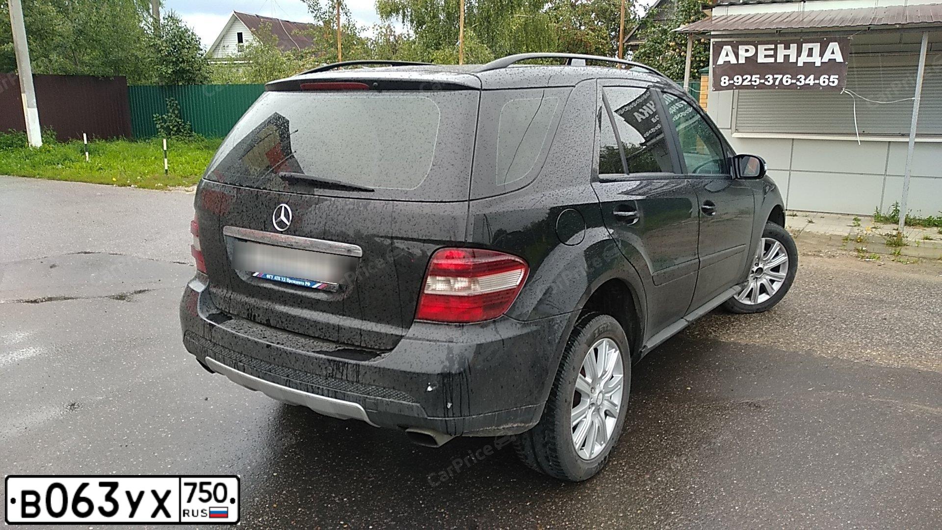 Фото автомобиля MERCEDES M-KLASSE, 2007 — госномер У109ЕУ790. Цвет: ЧЕРНЫЙ