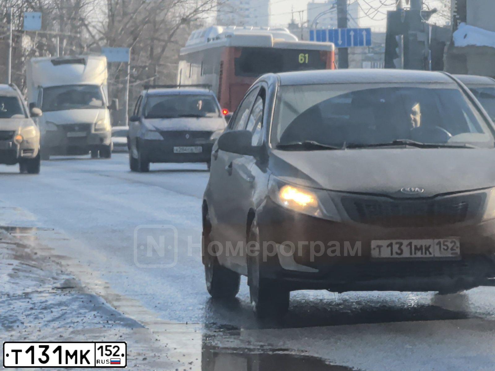 Фото автомобиля KIA RIO, 2011 — госномер Т131МК152. Цвет: ЧЕРНЫЙ