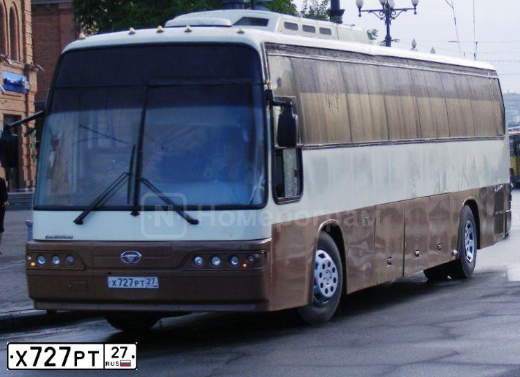 Фото автомобиля DAEWOO SERIE BH, 1998 — госномер Х727РТ27. Цвет: КОРИЧНЕВЫЙ-СЕРЫЙ