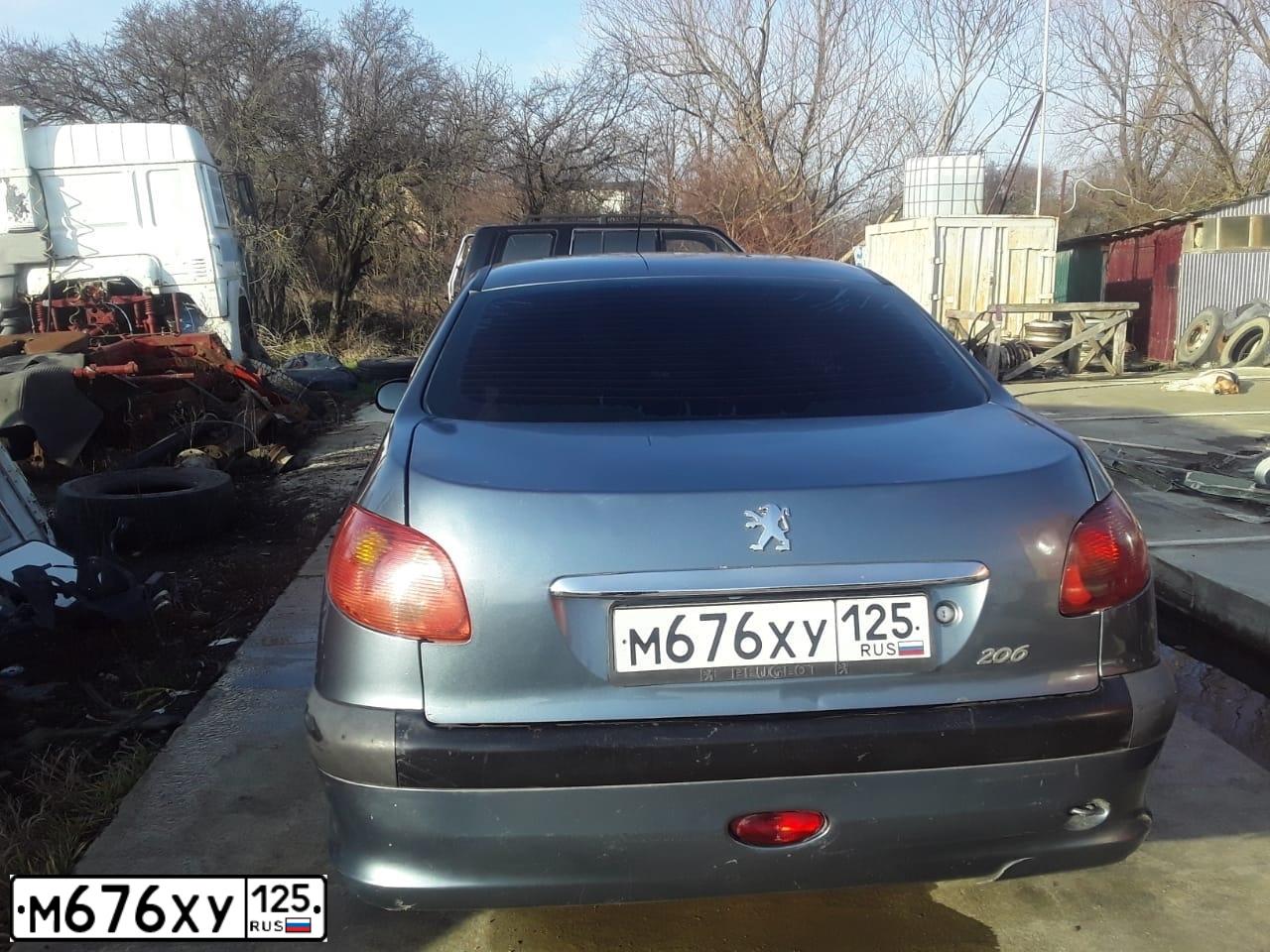 Фото автомобиля PEUGEOT 206, 2008 — госномер Н720ТО123. Цвет: СЕРЫЙ