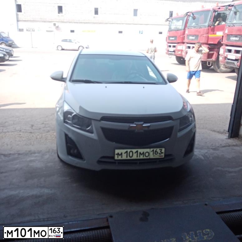Фото автомобиля CHEVROLET CRUZE, 2014 — госномер М485АМ181. Цвет: Белый