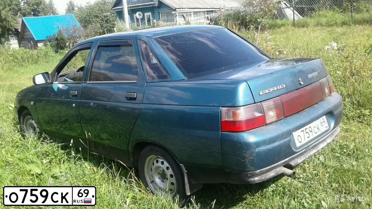 Фото автомобиля LADA 2110 LADA, 1999 — госномер О759СК69. Цвет: ЗЕЛЕНЫЙ