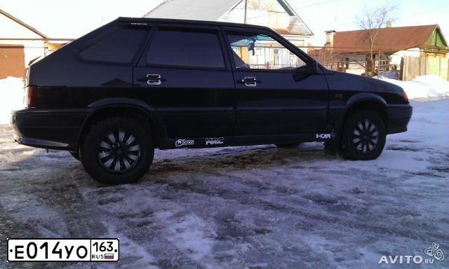 Фото автомобиля LADA 2114 SAMARA, 2007 — госномер Е014УО163. Цвет: ГРАФИТОВЫЙ МЕТАЛЛИК