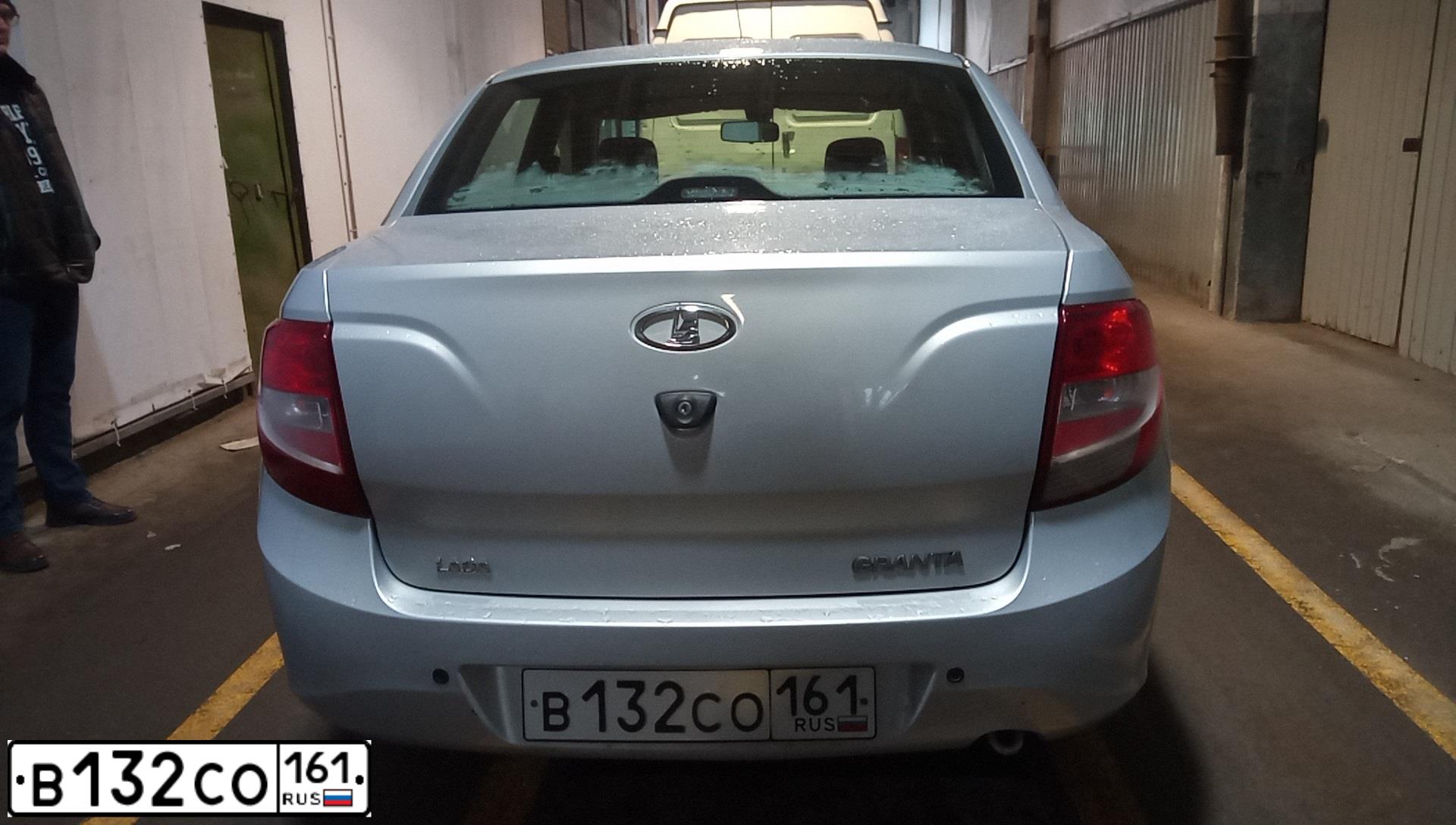 Фото автомобиля LADA 2190 GRANTA, 2013 — госномер Е058ОК193. Цвет: СЕРЕБРИСТЫЙ