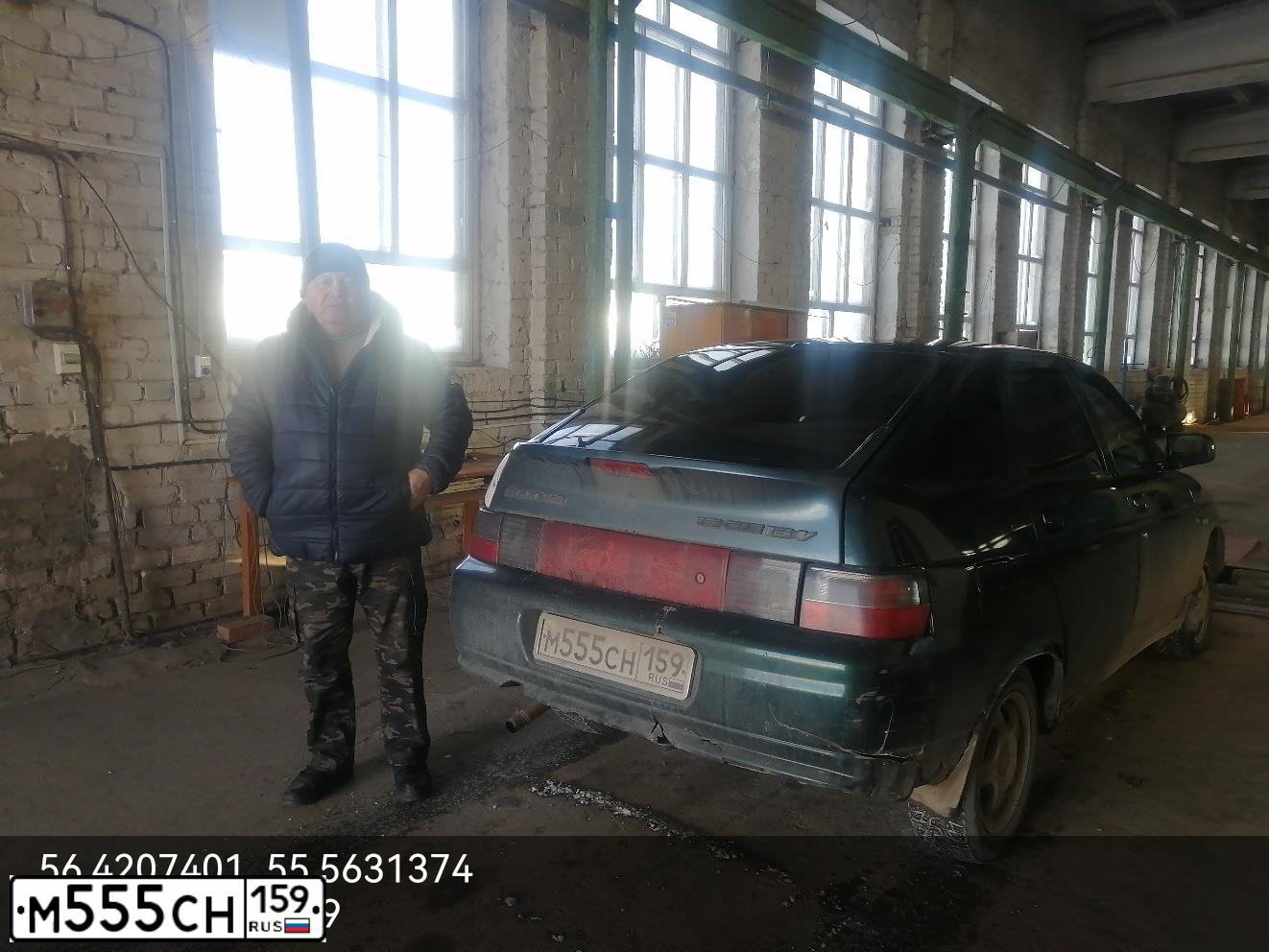 Фото автомобиля LADA 2112 LADA, 2003 — госномер Е666ЕЕ159. Цвет: Темно-зеленый
