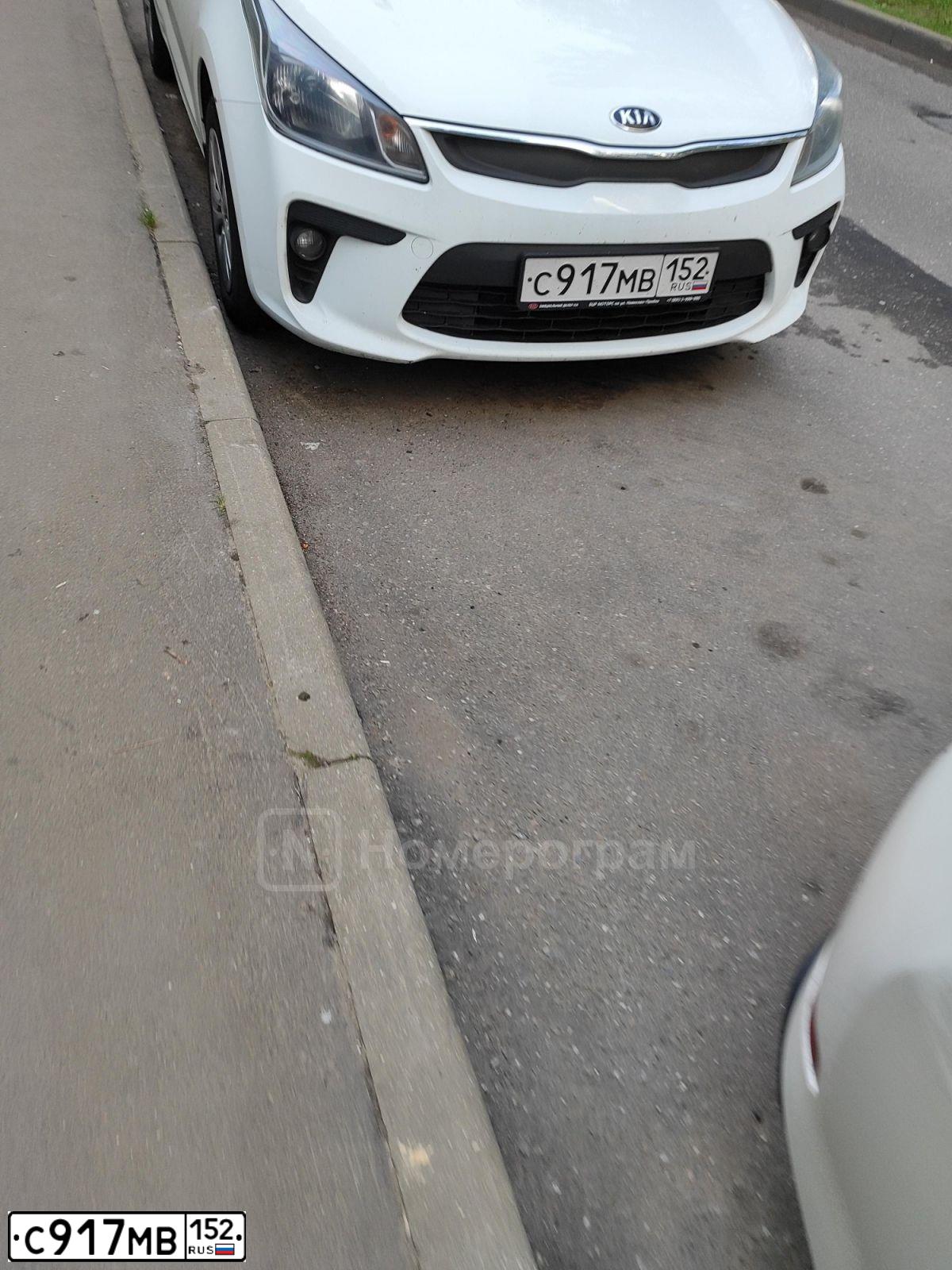 Фото автомобиля KIA RIO, 2019 — госномер К999КТ95. Цвет: Белый
