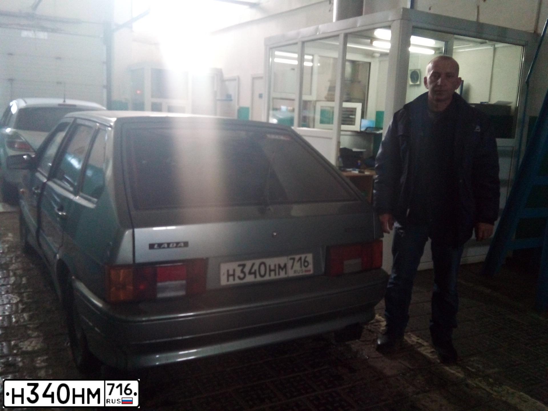 Фото автомобиля LADA 2114 SAMARA, 2007 — госномер Н340НМ716. Цвет: СРЕДНИЙ СЕРО-ЗЕЛЕН МЕТ