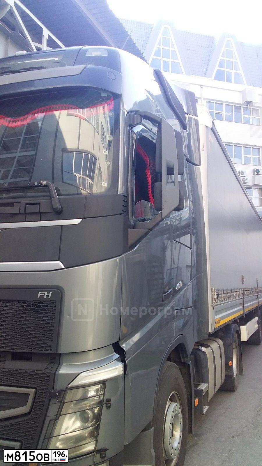 Фото автомобиля VOLVO SERIE FH /4X2/, 2020 — госномер М815ОВ196. Цвет: СЕРЫЙ