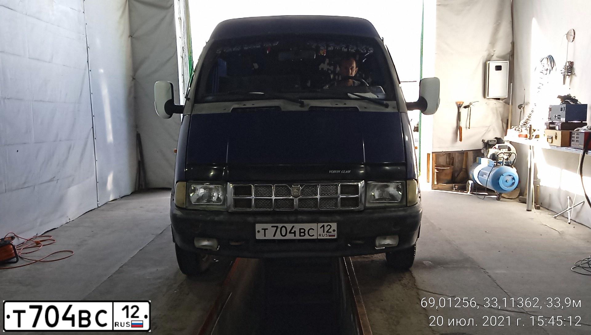 Фото автомобиля GAZ 2705 EL, 1998 — госномер Т704ВС12. Цвет: СИНЯЯ ПОЛНОЧЬ